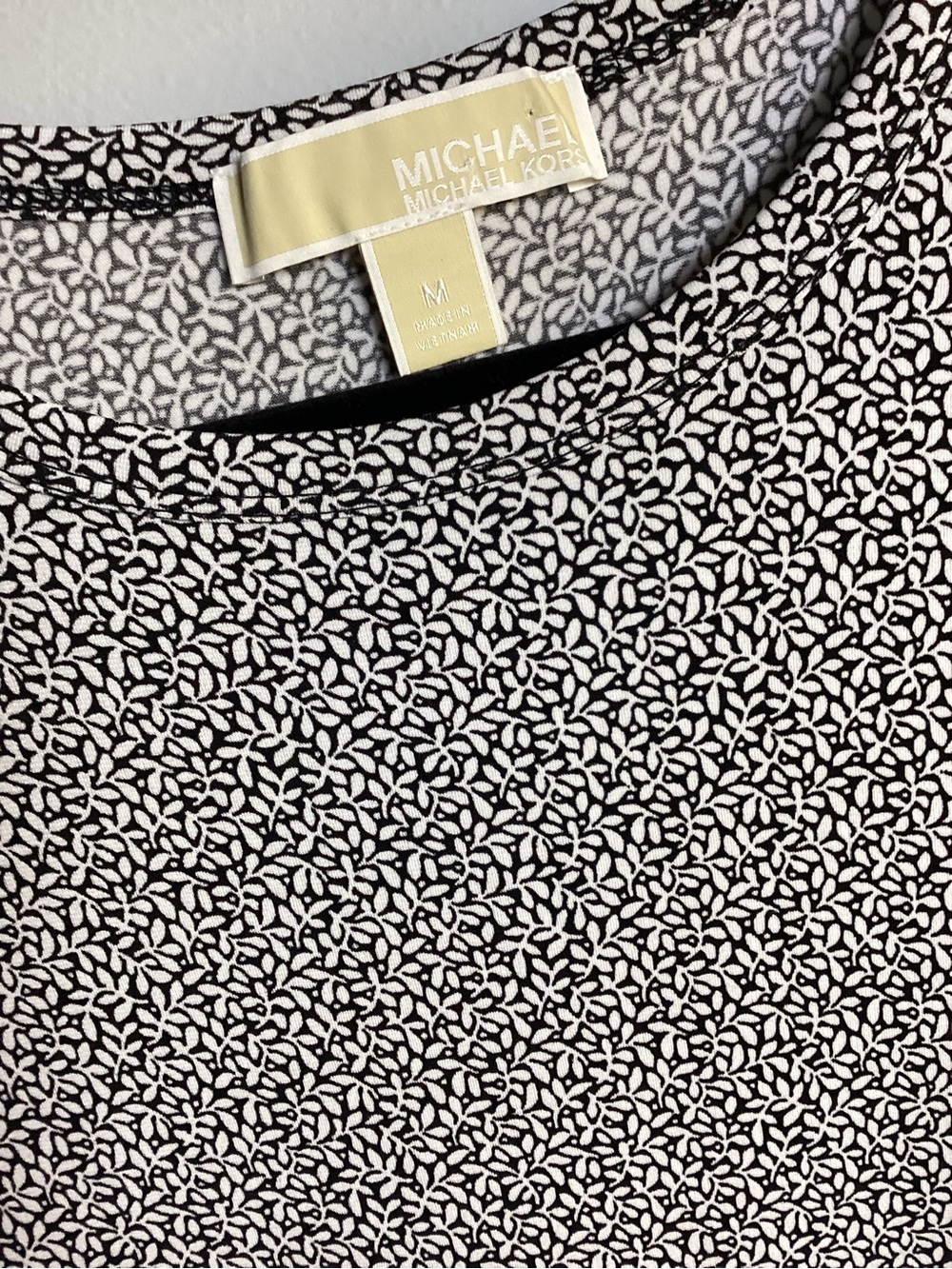 Michael Kors Light Gray Speckle Short-Sleeve Maxi Dress - Picture 2 of 2